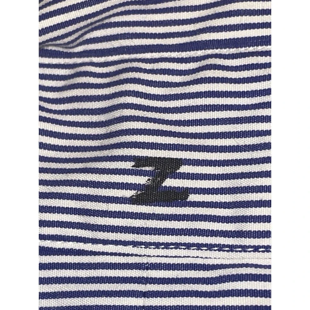 Polo Ralph Lauren Blue White Striped Button Down Dress Shirt - Size 2XL 18-45